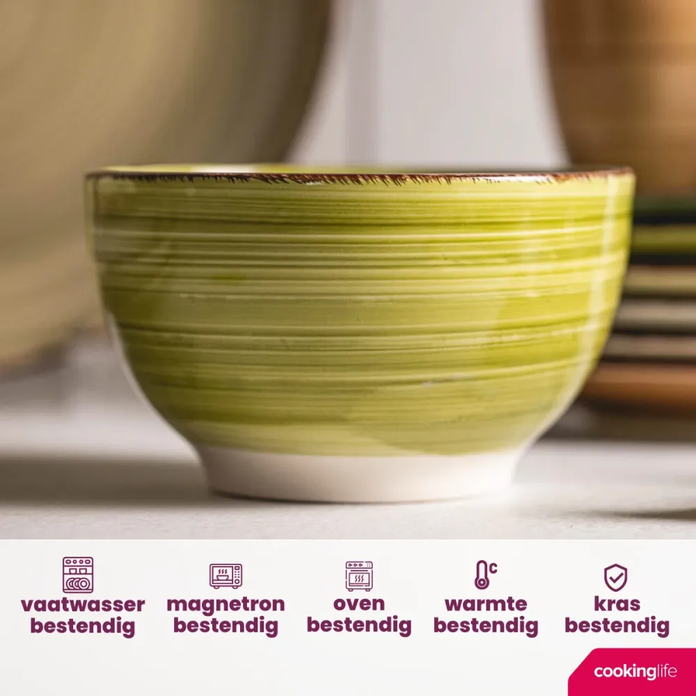 Cookinglife Kleine kommen Delice Groen ø 12 cm - 6 stuks