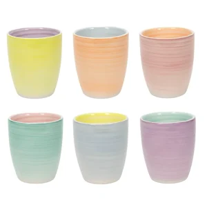 Cookinglife Koffiekopjes / Senseokopjes Pastel Harmony 180 ml - 6 Stuks