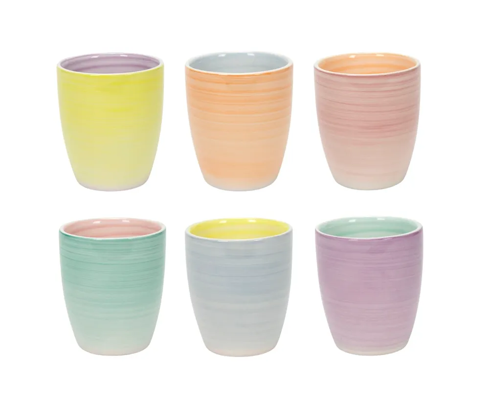 Cookinglife Koffiekopjes / Senseokopjes Pastel Harmony 180 ml - 6 Stuks