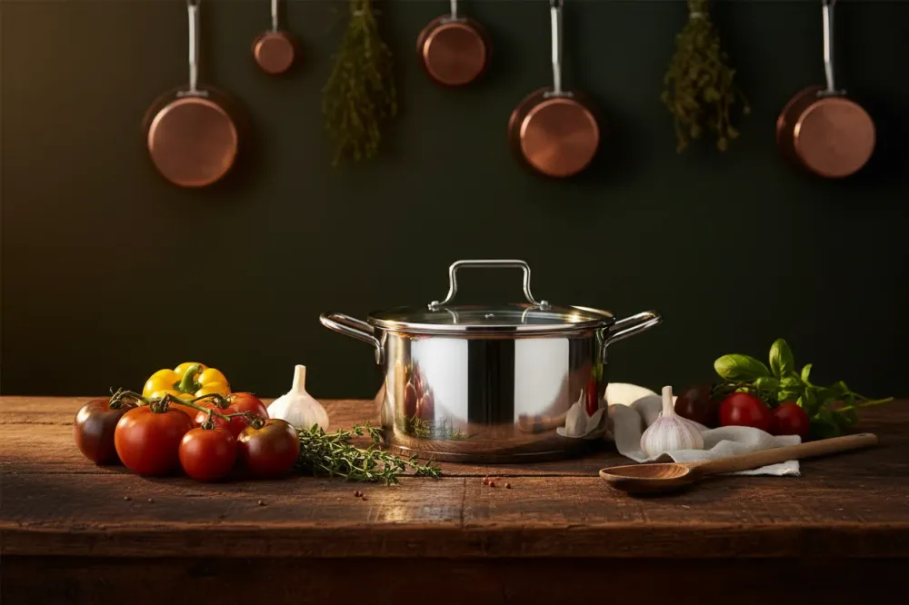 Cookinglife Kookpan Essential Steel RVS Ø 20 cm - 2.7 liter - geschikt voor alle warmtebronnen