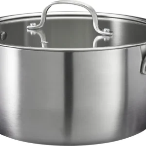 Cookinglife Kookpan met Glazen Deksel Signature Steel - RVS - ø 24 cm / 4 Liter - geschikt voor alle warmtebronnen