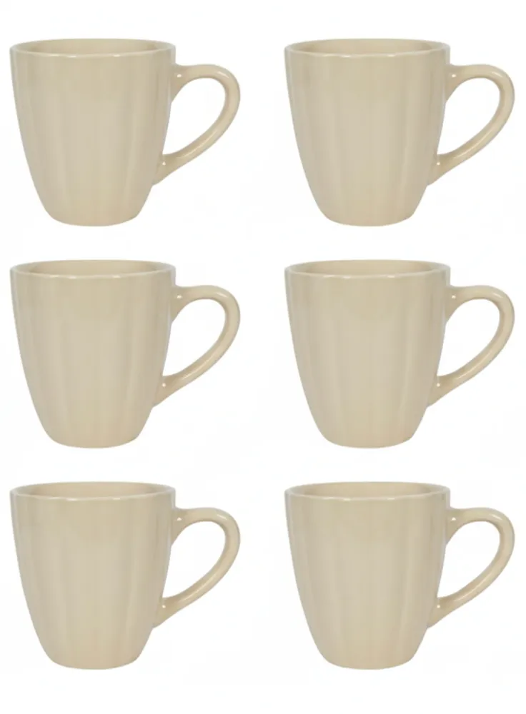 Cookinglife Mokken Cardida Beige 350 ml - 6 stuks
