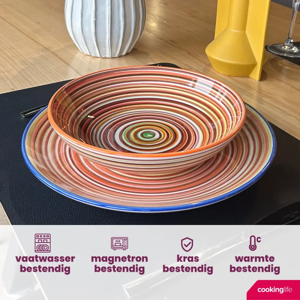 Cookinglife Mokken Rhythm & Lines 340 ml - 4 Stuks