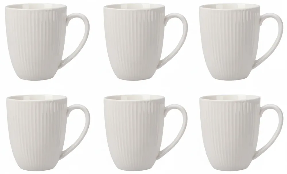 Cookinglife Mokken Siaki New Bone - Porselein - 370 ml - 6 Stuks