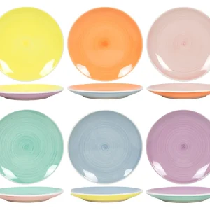 Cookinglife Ontbijtborden / Dessertborden Pastel Harmony ø 19 cm - 6 Stuks