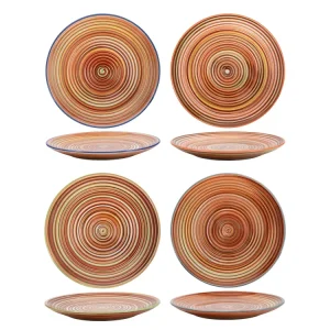 Cookinglife Ontbijtborden / Dessertborden Rhythm & Lines ø 19 cm - 4 Stuks