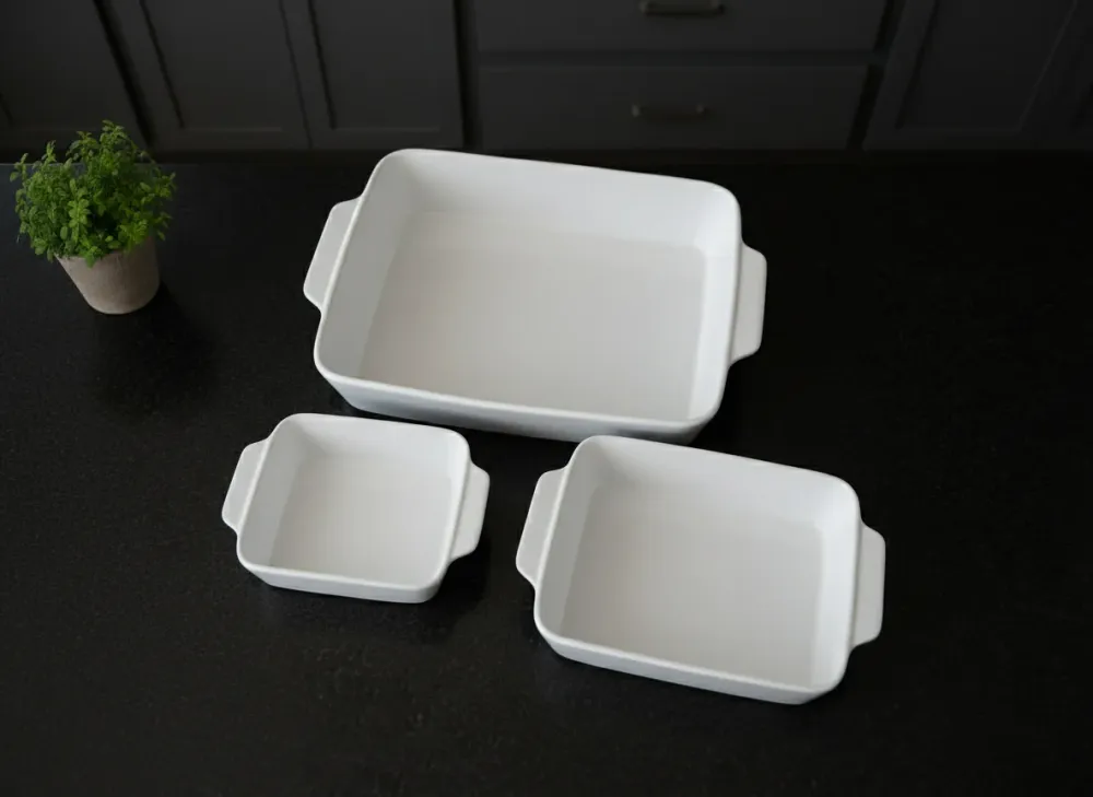 Cookinglife Ovenschalen Aardewerk Set - 3 Stuks