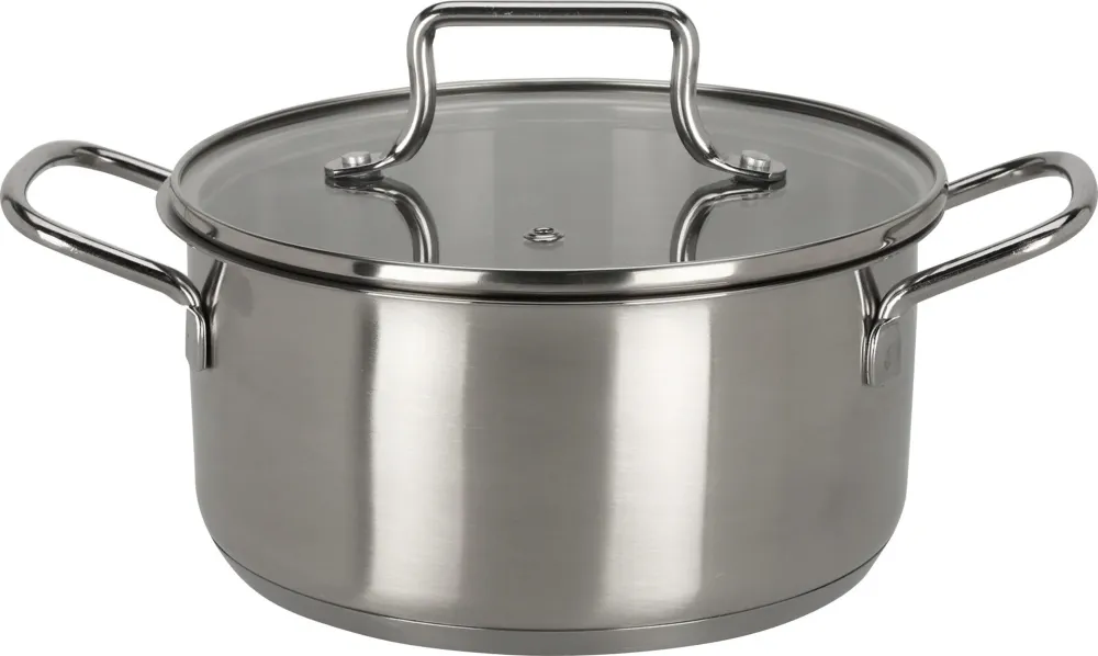 Cookinglife Pannenset Essential Steel 4-Delig - RVS - Kookpannen ø 16, 18, 20 cm & Steelpan ø 16 cm - geschikt voor alle w...