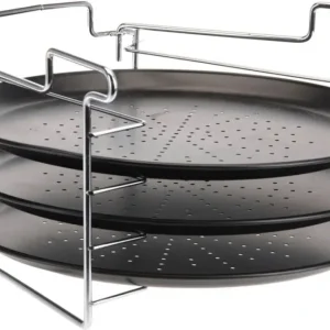 Cookinglife Pizza Bakplaat Ø 32 cm Metaal - Non Stick Set 4-delig