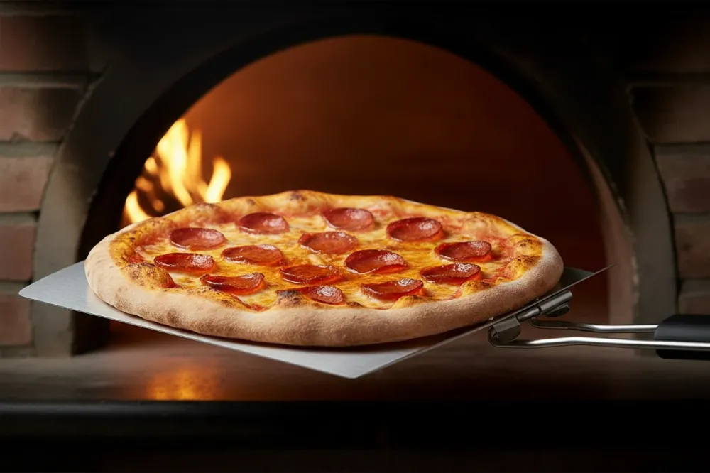 Cookinglife Pizzaschep RVS 24 x 30 cm - BBQ Pizza Lifter voor Oven en Grill