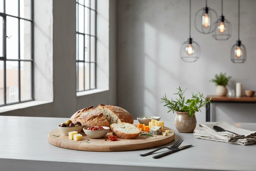 Cookinglife Serveerplank Ovaal Teakhout 50 x 60 cm - Pizzaplank voor Tapas en Brood