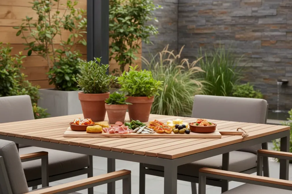 Cookinglife Serveerplank / Tapasplank - Teak - 100 x 20 cm - Houten Plank voor Hapjes en Gerechten