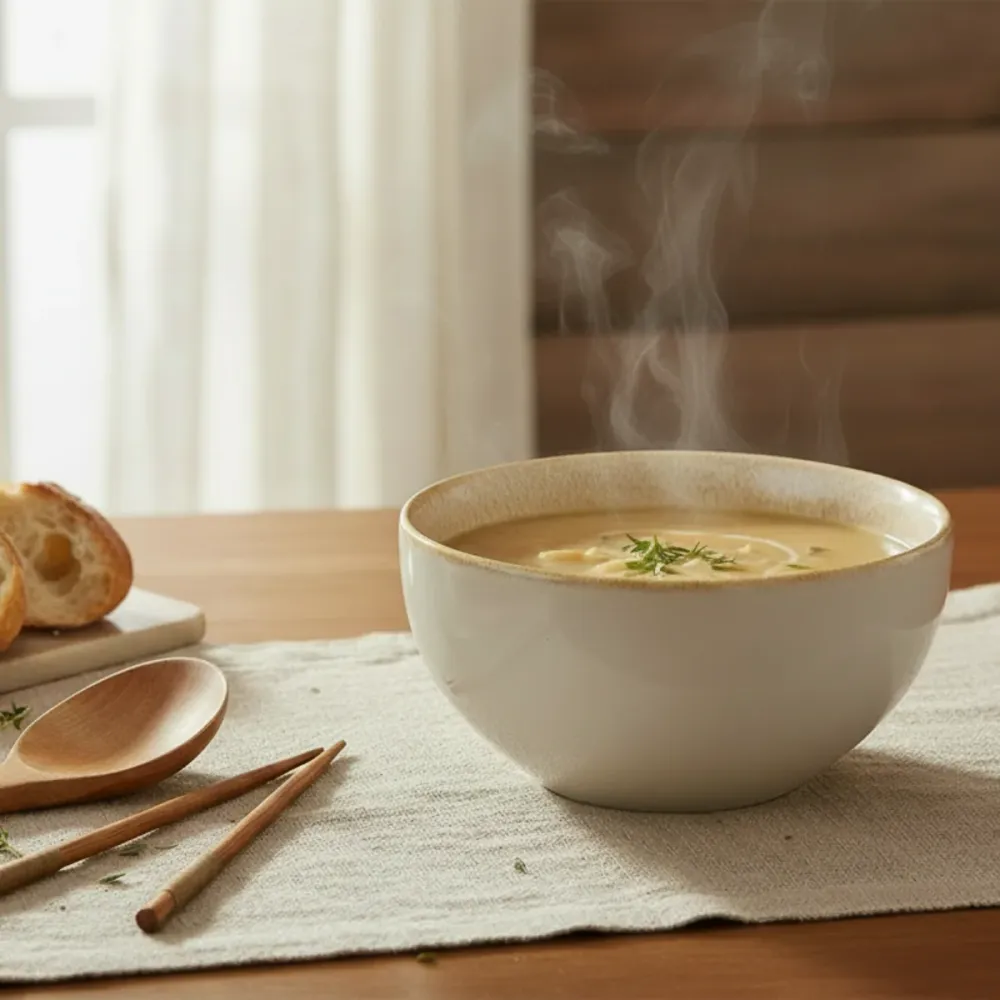 Cookinglife Serviesset Serene Zand 12-delig / 4 personen - 4 dinerborden, 4 ontbijtborden en 4 kommen