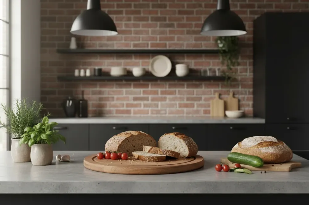 Cookinglife Snijplank Hout Acacia Pure Wood Ø 30 cm - Ronde Snijplank met Sapgeul