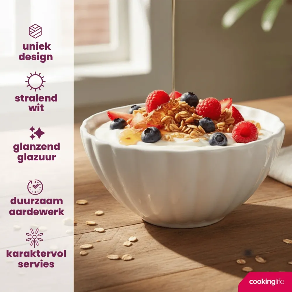 Cookinglife Soepkommen / Kommen Cardida Off White ø 14 cm - 6 stuks
