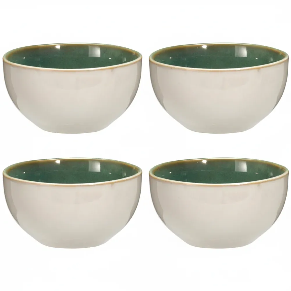 Cookinglife Soepkommen / Kommen Serene Green ø 14 cm - Aardewerk - 4 stuks
