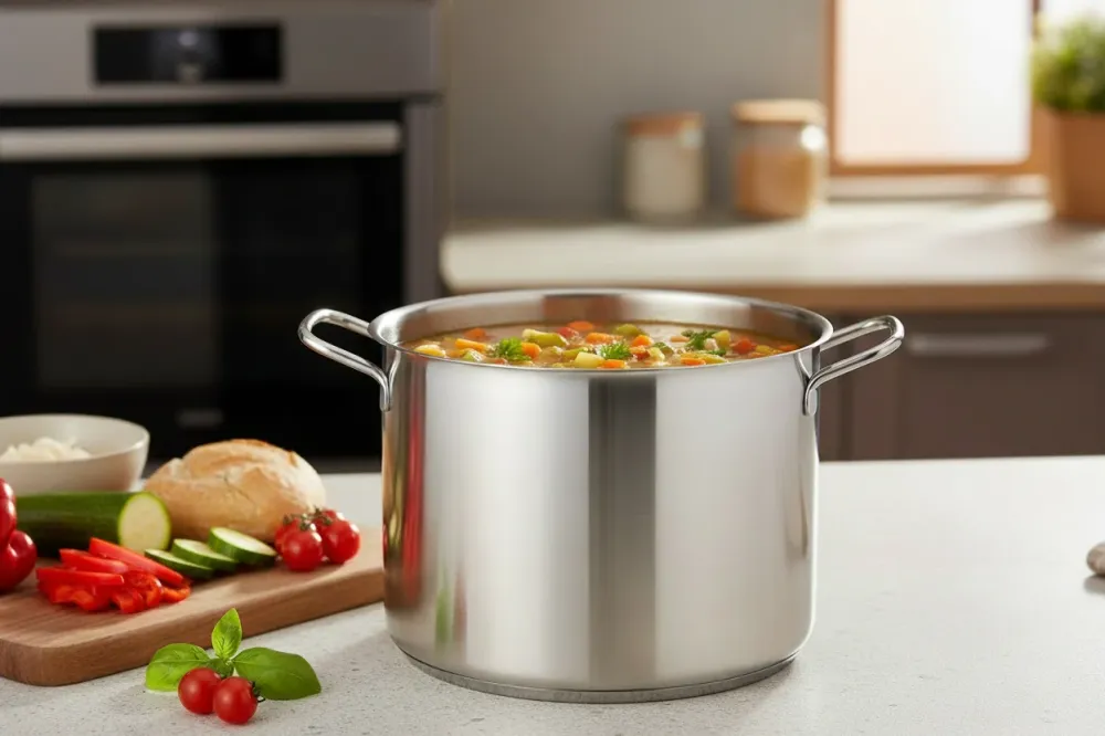 Cookinglife Soeppan Essential Steel RVS Ø 24 cm - 8.4 liter - geschikt voor alle warmtebronnen