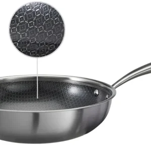 Cookinglife Wokpan HexaCook - Hybride Pan ø 28 cm - NON STICK - geschikt voor alle warmtebronnen - keramische anti-aanbaklaag