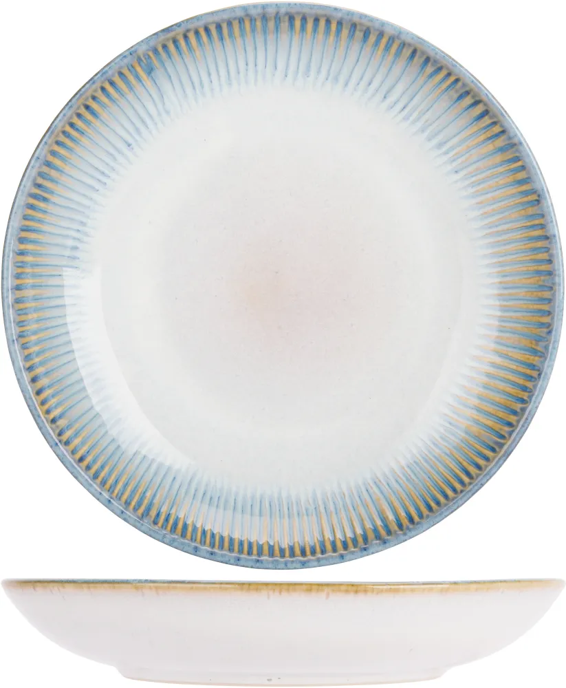 Cosy & Trendy Diepe Borden / Pastaborden Listra Ocean ø 21 cm - 4 Stuks