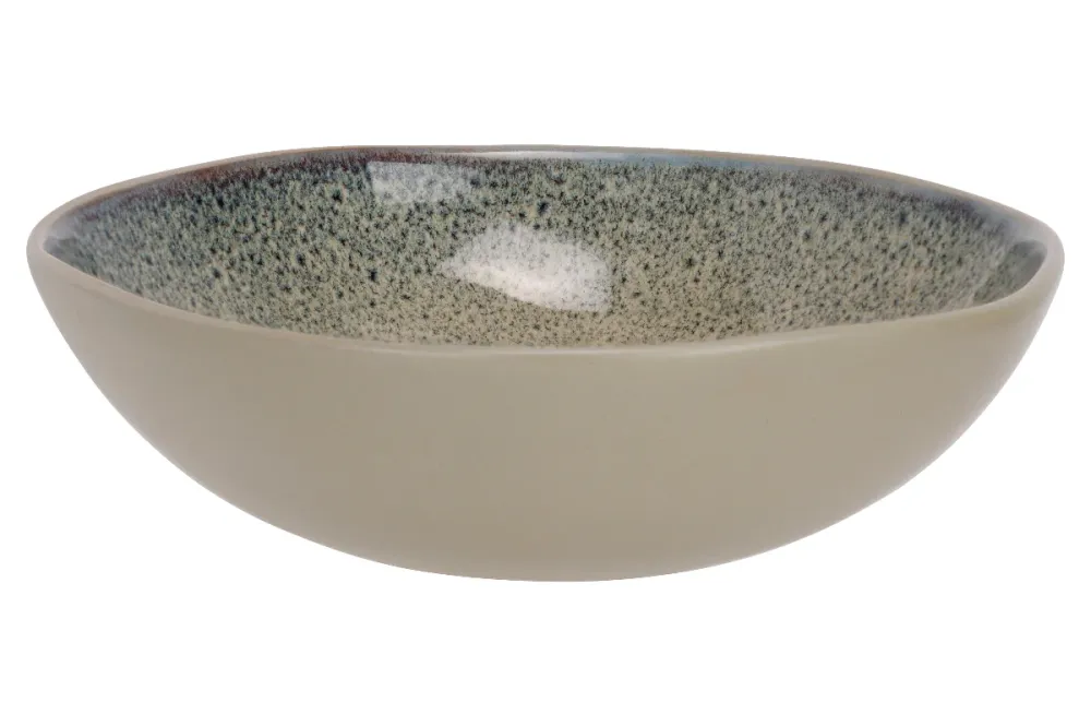Cosy & Trendy Diepe Borden / Pastaborden Onna Sand-Green ø 19 cm - 6 Stuks