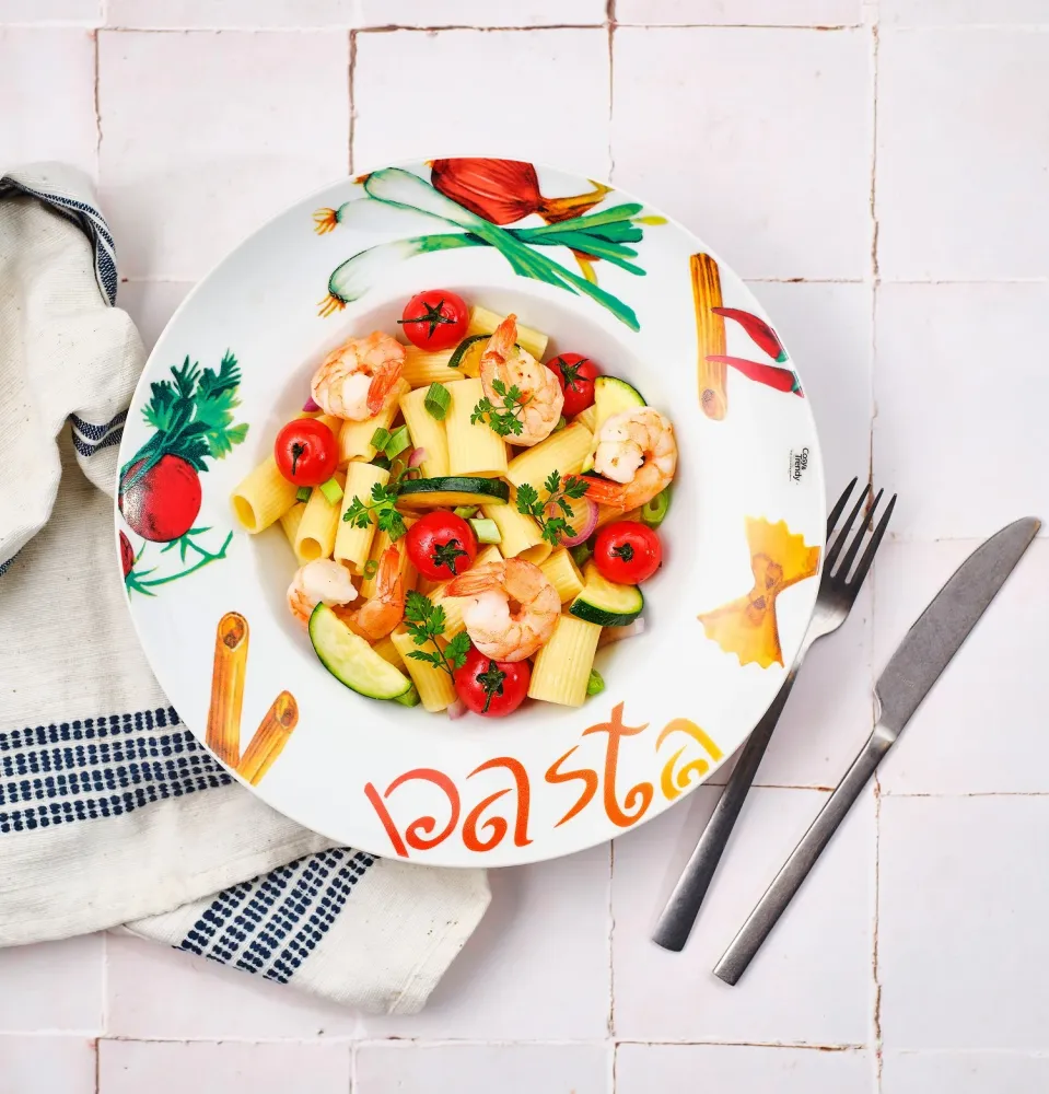 Cosy & Trendy Diepe Borden / Pastaborden - Pasta ø 27 cm - 4 Stuks