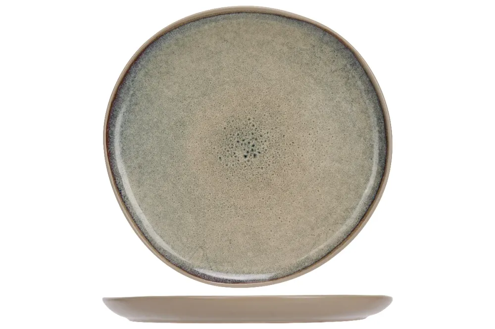 Cosy & Trendy Dinerborden Onna Sand-Green ø 27 cm - 6 Stuks