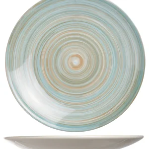Cosy & Trendy Dinerborden Turbolino Blauw ø 27 cm - 6 stuks
