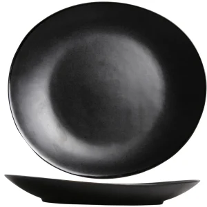 Cosy & Trendy Dinerborden Vongola Black - 28 x 26 cm - 4 Stuks