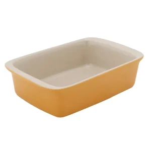 Cosy & Trendy Kleine Ovenschaal / Serveerschaal Aardewerk Fontestic Amber Gold - 16 x 10 x 3.5 cm / 350 ml