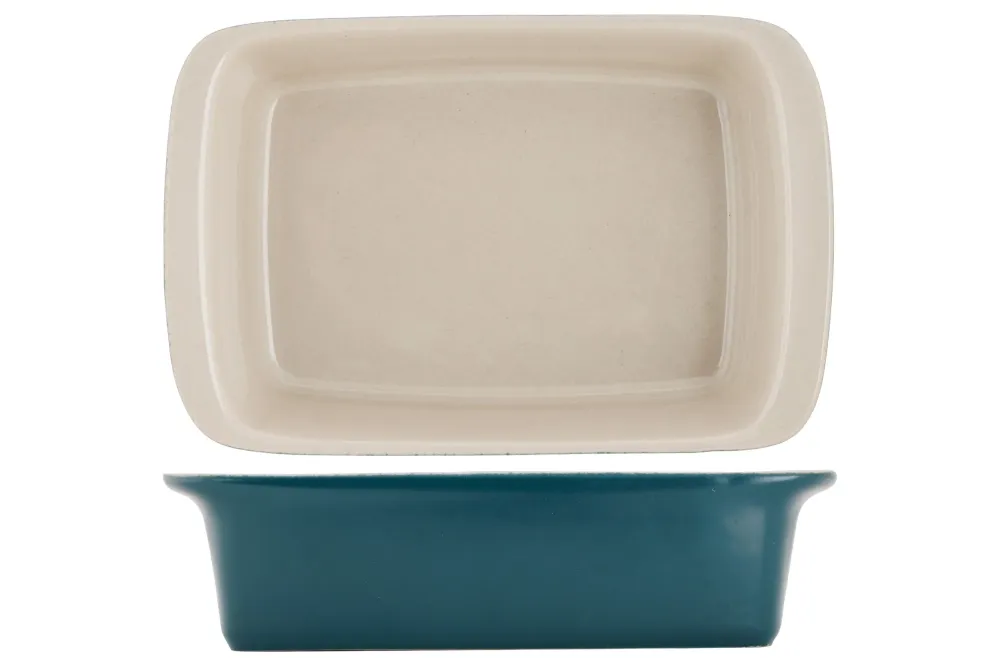 Cosy & Trendy Kleine Ovenschaal / Serveerschaal Aardewerk Fontestic Green Heron - 16 x 10 x 3.5 cm / 350 ml