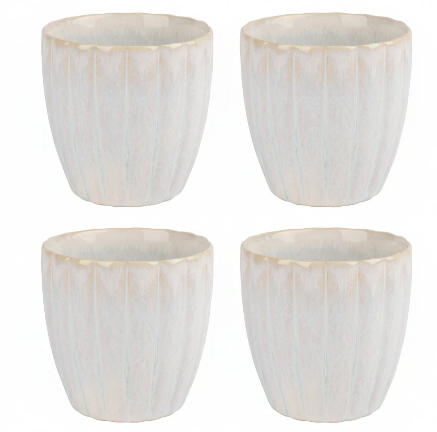 Cosy & Trendy Koffiekopjes / Senseokopjes - Astera Pure Wit - 240 ml - 4 Stuks
