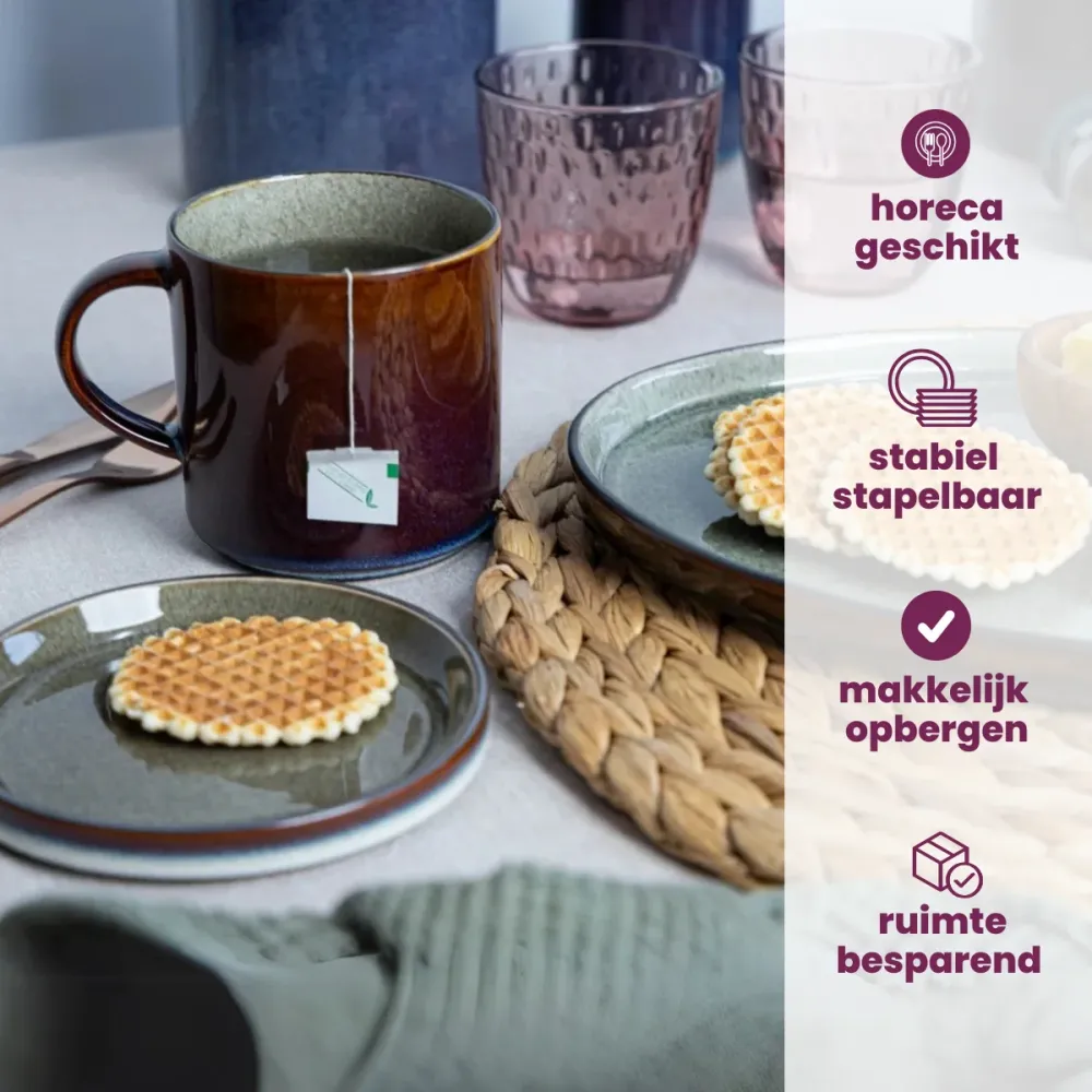 Cosy & Trendy Koffiekopjes / Senseokopjes - Quintana Amber - 220 ml - 4 Stuks