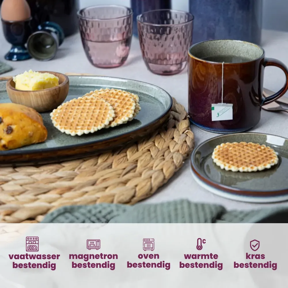 Cosy & Trendy Koffiekopjes / Senseokopjes - Quintana Green - 220 ml - 4 Stuks