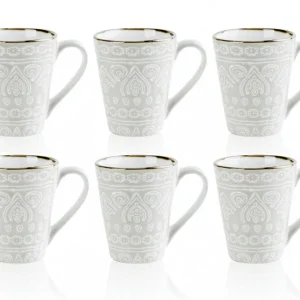Cosy & Trendy Koffiemokken Murano Beige 340 ml - 6 Stuks