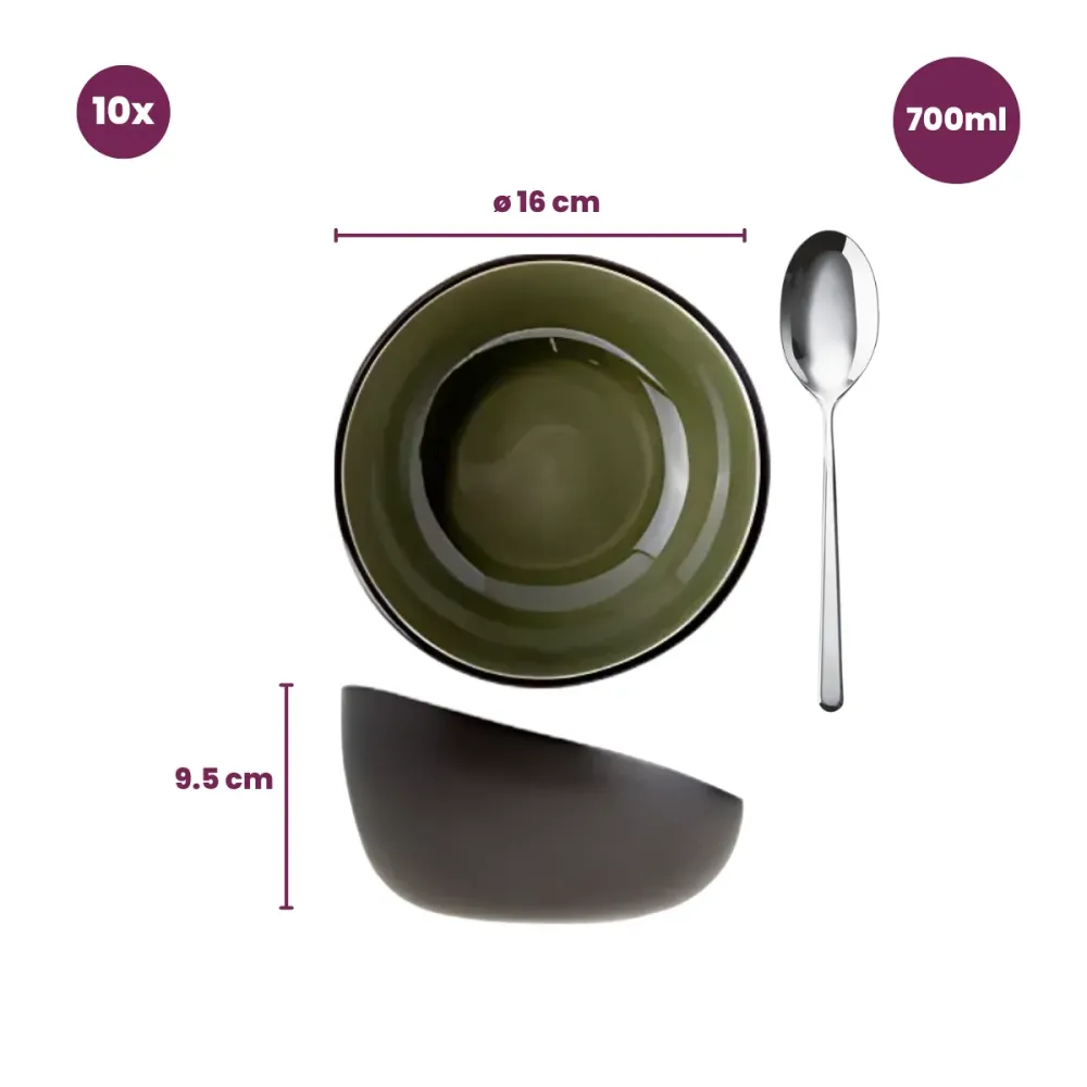 Cosy & Trendy Kommen Streetfood ø 16 cm / 700 ml - 10 Stuks