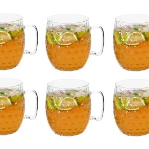 Cosy & Trendy Moscow Mule Cocktailglazen - Borosilicaatglas - 450 ml - 6 Stuks