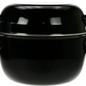Cosy & Trendy Mosselpan - Zwart - ø 24 cm / 5 liter - geëmailleerde anti-aanbaklaag