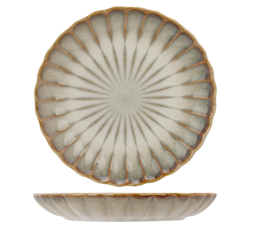 Cosy & Trendy Ontbijtborden / Dessertborden - Astera Pearl Beige - ø 21 cm - 4 Stuks