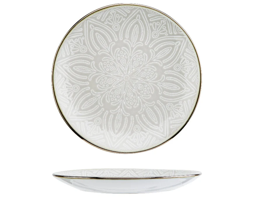 Cosy & Trendy Ontbijtborden / Dessertborden Murano Beige ø 20 cm - 6 Stuks