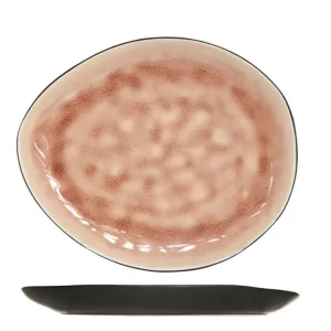 Cosy & Trendy Ontbijtborden / Dessertborden Organic - Laguna Old Rose - 20 x 16 cm - 4 Stuks