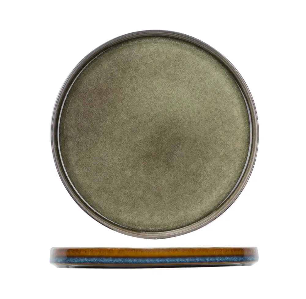 Cosy & Trendy Ontbijtborden / Dessertborden - Quintana Green ø 22 cm - 4 Stuks
