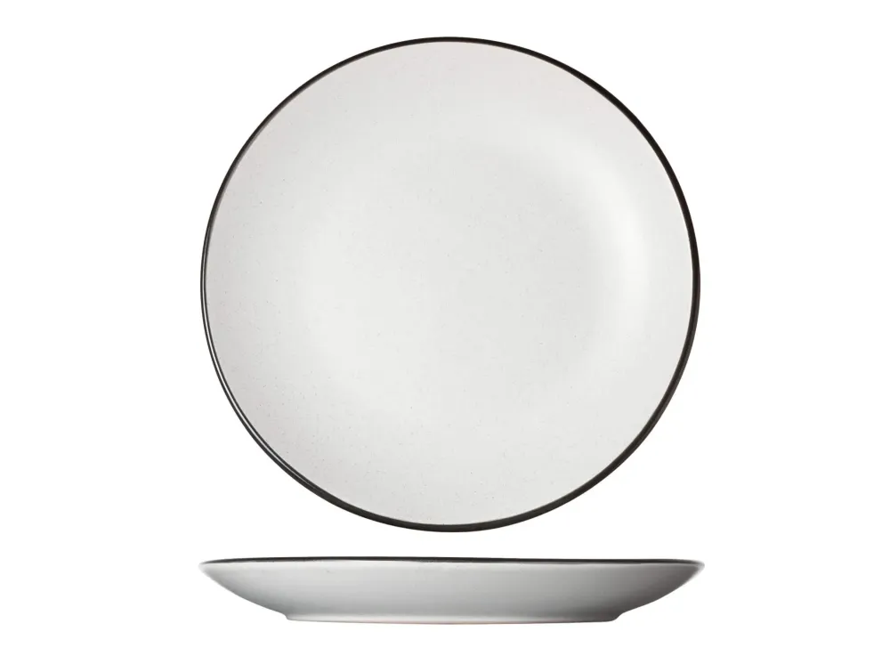Cosy & Trendy Ontbijtborden - Dessertborden - Speckle Wit ø 19.5 cm - 6 stuks