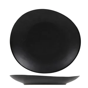 Cosy & Trendy Ontbijtborden / Dessertborden Vongola Black - 22 x 20 cm - 4 Stuks