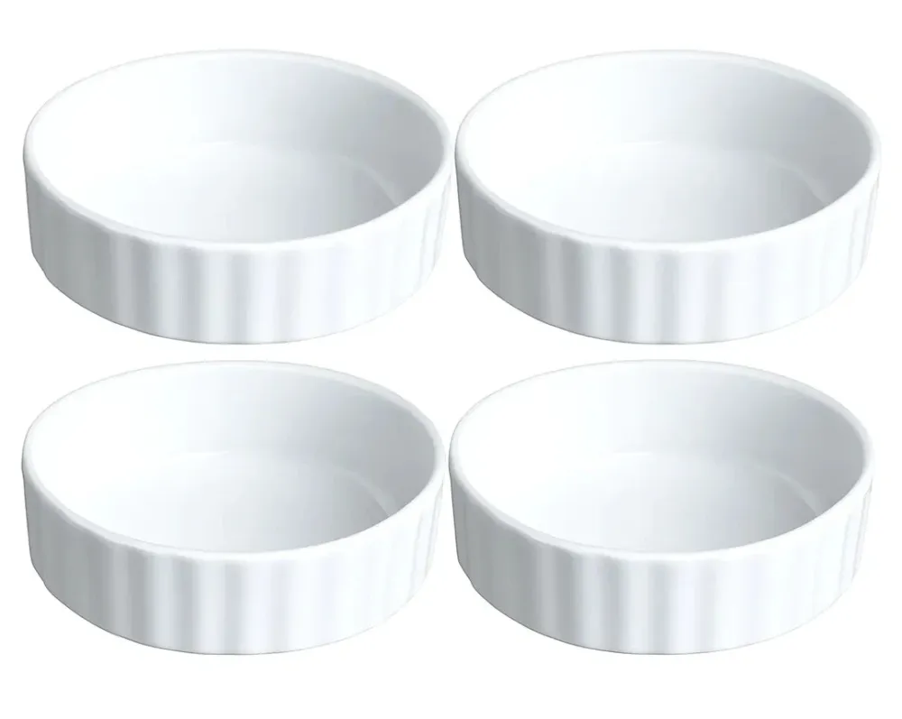 Cosy & Trendy Ramekins / Soufflébakje / Creme Brulee Schaaltjes - ø 12 cm - 4 Stuks