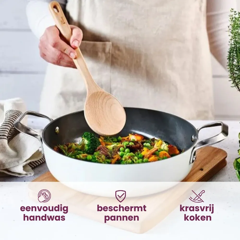 Cosy & Trendy Serveerlepel Delish Eco Hout 31 cm