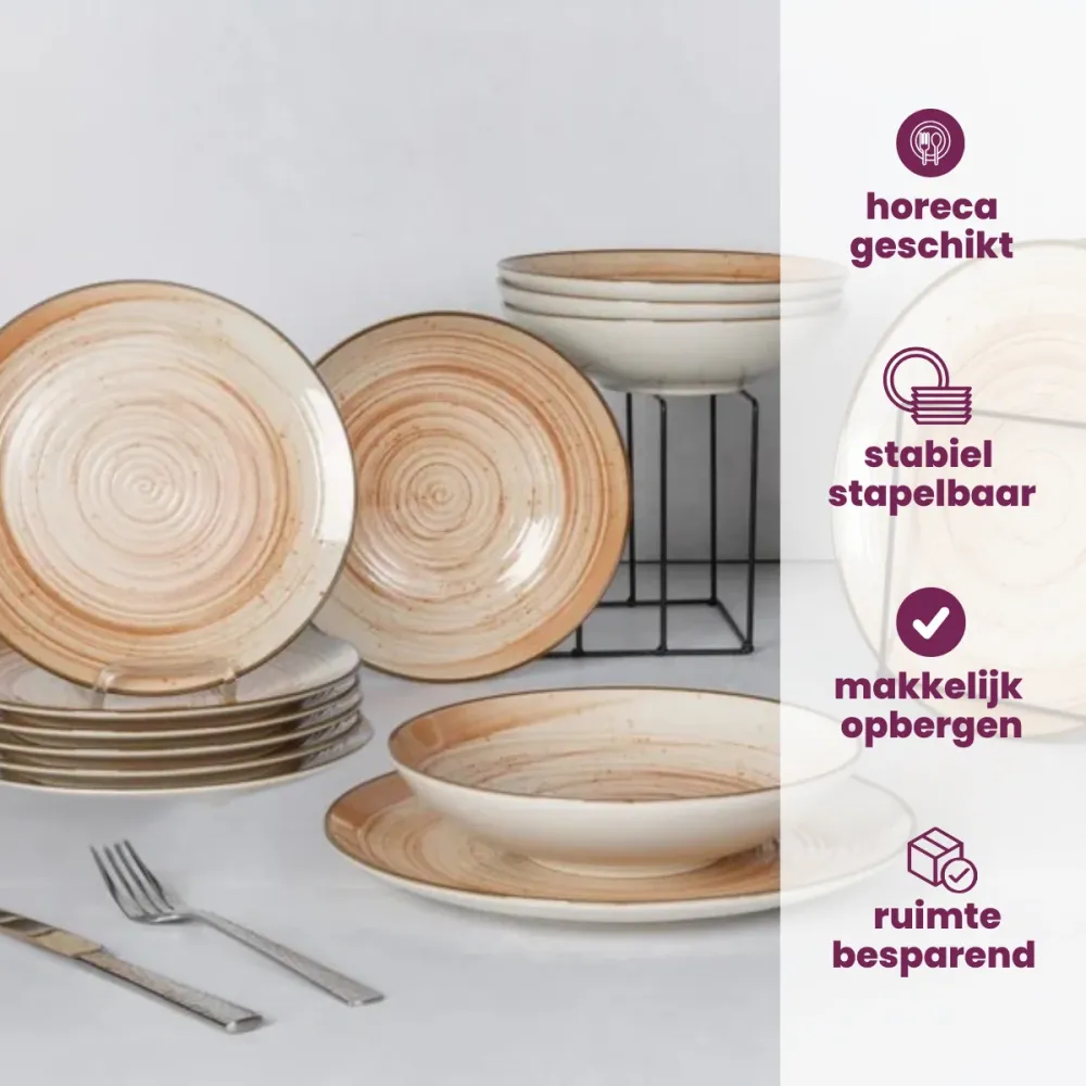 Cosy & Trendy Soepkommen / Kommen - Sintra Terracotta ø 16 cm - 4 Stuks