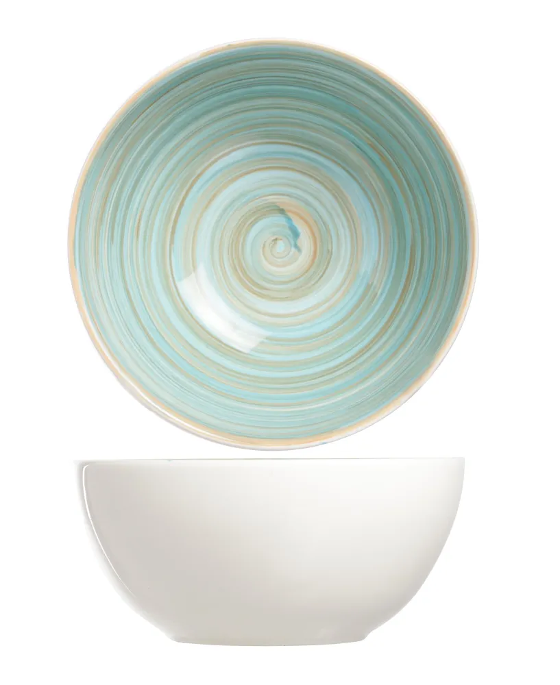 Cosy & Trendy Soepkommen Turbolino Blauw ø 15 cm - 6 stuks / 500 ml - 6 stuks