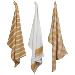 Cosy & Trendy Theedoeken Stoff Amber Gold 50 x 70 cm - 3 Stuks