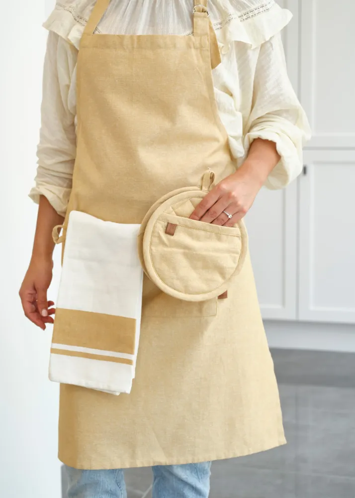 Cosy & Trendy Theedoeken Stoff Amber Gold 50 x 70 cm - 3 Stuks