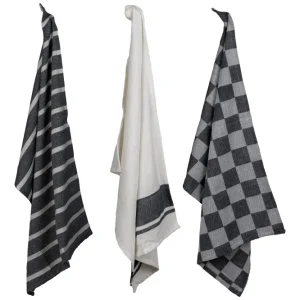 Cosy & Trendy Theedoeken Stoff Black Chambray 50 x 70 cm - 3 Stuks